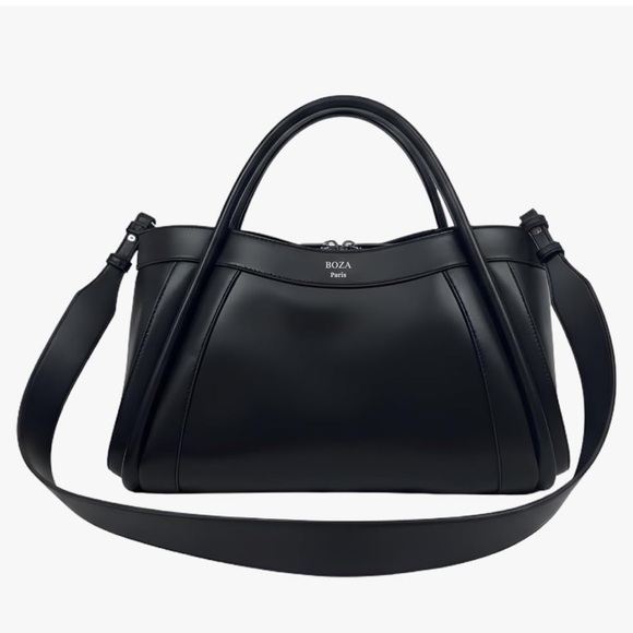 Boza Paris Black Women's Handbag vegan leather - Picture 2 of 6